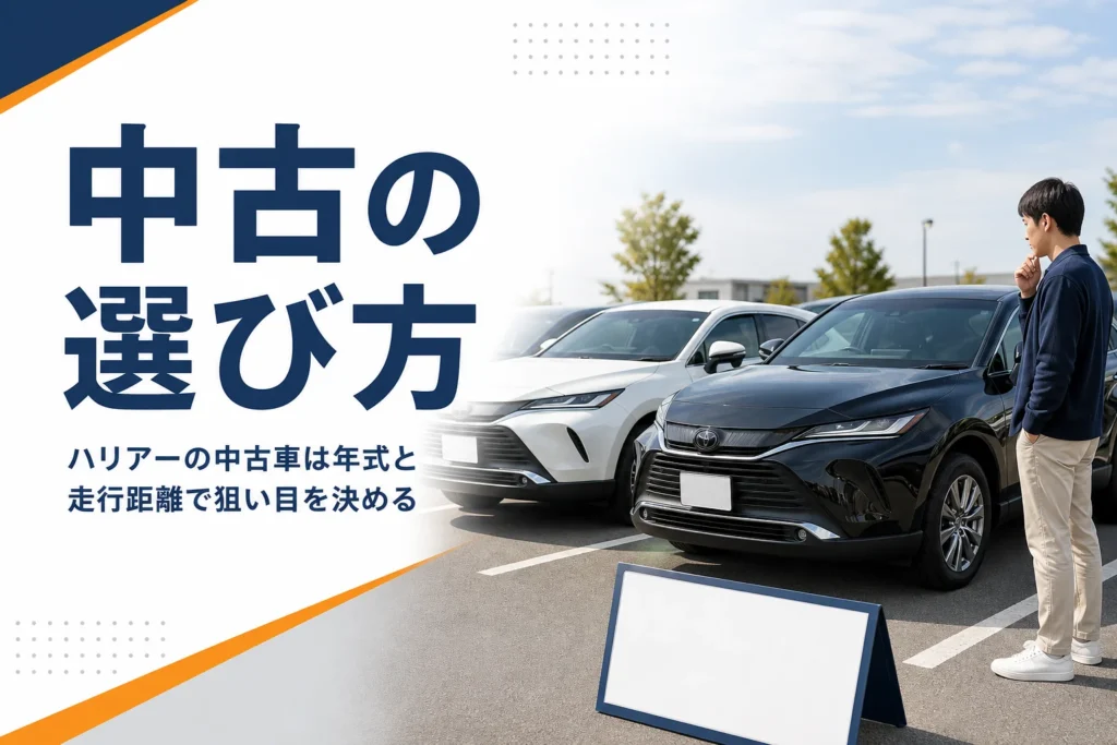 ハリアーの中古車を選ぶイメージ