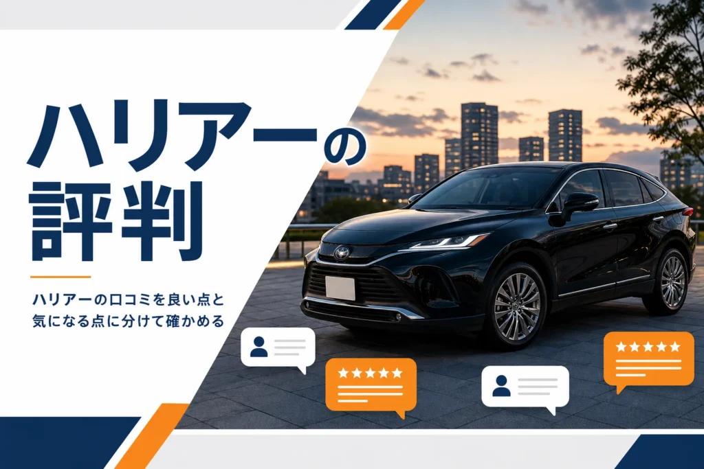 ハリアーの口コミと評判をまとめた記事のイメージ